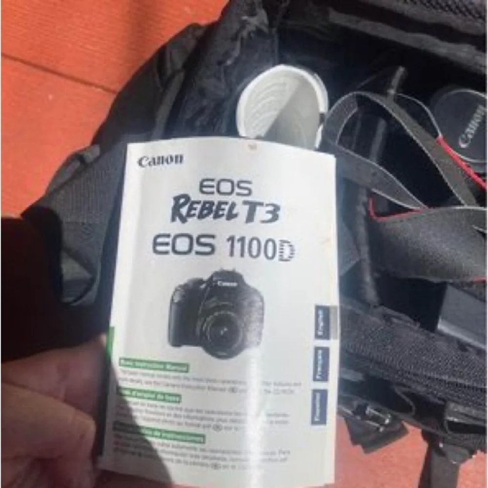 Canon Rebel EOS T3 Camera, Rebel Gadget Bag, Battery Charger, extra 55-25mm lens